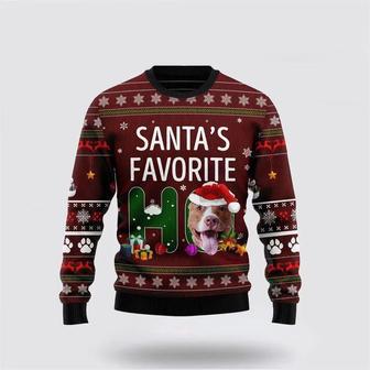 Pit Bull Favorite Ho Christmas Ugly Sweater – Pet Lover Christmas Sweater | Favorety AU