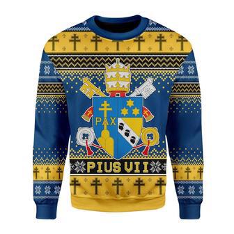 Pius VII Coat of Arms Christmas Sweater | Favorety UK