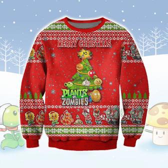 Plants Vs Zombies Ugly Christmas Sweater | Favorety UK