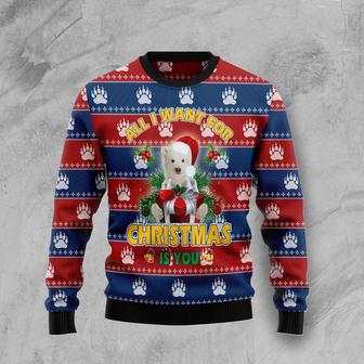 Polar Bear All I Want Christmas Ugly Christmas Sweater | Favorety UK