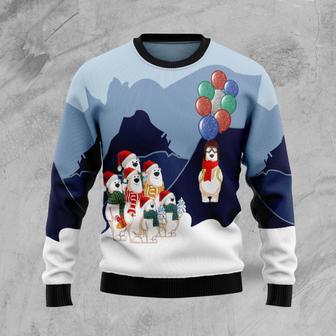 Polar Bear Balloon Ugly Christmas Sweater | Favorety AU