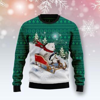 Polar Bear Sleigh Ugly Christmas Sweater | Favorety CA