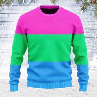 Polysexual Flag Ugly Christmas Sweater | Favorety DE