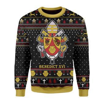 Pope Benedict XVI Coat Of Arms Christmas Sweater | Favorety DE