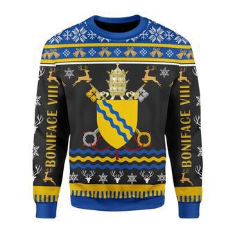 Pope Boniface VIII Coat of Arms Christmas Sweater | Favorety