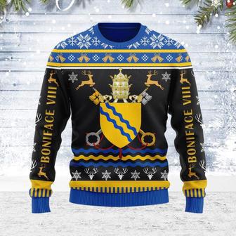 Pope Boniface VIII Coat of Arms Ugly Christmas Sweater | Favorety CA