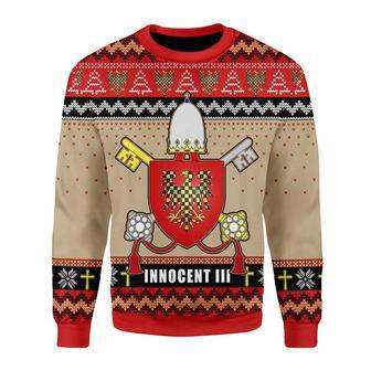 Pope Innocent III Coat of Arms Christmas Sweater | Favorety UK