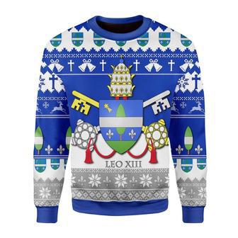 Pope Leo XIII Coat Of Arms Christmas Sweater | Favorety DE