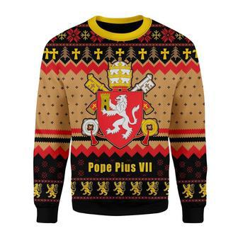 Pope Pius VIII Coat of Arms Christmas Sweater | Favorety CA