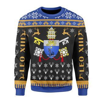 Pope Pius X Coat of Arms Christmas Sweater | Favorety UK