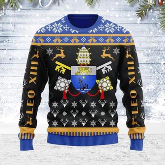 Pope Pius X Coat of Arms Ugly Christmas Sweater | Favorety UK