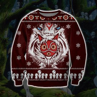 Princess Mononoke Print Ugly Christmas Sweater | Favorety DE