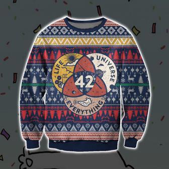 Print Life, The Universe And Everything, 42 Ugly Christmas Sweater | Favorety