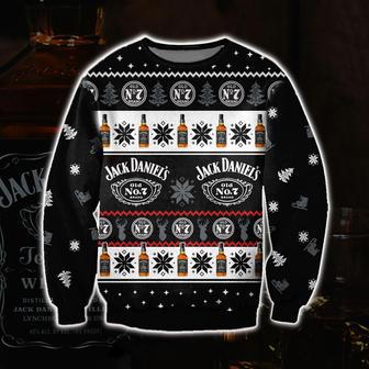 Printed Jack Daniel'S Whiskey Ugly Christmas Sweater | Favorety UK