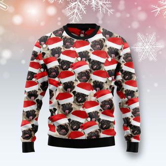 Pug Group Awesome Ugly Christmas Sweater | Favorety