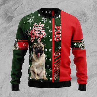 Pug Im Here To Pet All The Dogs Ugly Christmas Sweater | Favorety