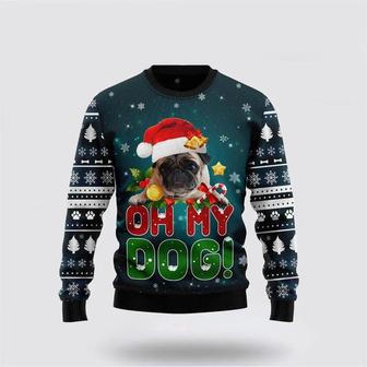 Pug Oh My Dog Funny Family Ugly Christmas Holiday Sweater – Dog Lover Christmas | Favorety CA