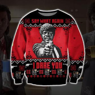 Pulp Fiction Print Ugly Christmas Sweater | Favorety DE