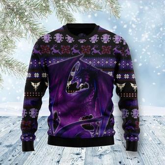 Purple Dragon Ugly Christmas Sweater | Favorety CA