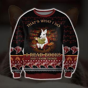 Rabbit That'S What I Do Print Ugly Christmas Sweater | Favorety CA