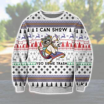 Raccon I Can Show You Some Trash Ugly Christmas Sweater | Favorety AU