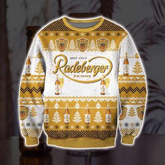 Radeberger Pilsner Beer Knitting Pattern Print Ugly Christmas Sweater | Favorety CA