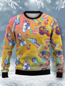 Rainbow Horse Stick Figure – Ugly Sweater Christmas | Favorety