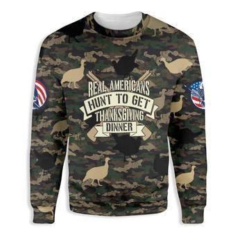 Real Americans Turkey Hunting For Thanksgiving Ugly Christmas Sweater | Favorety DE