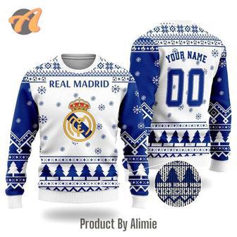 Real Madrid Ugly Christmas Sweater, Jumpers | Favorety