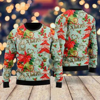 Red Cardinal Loves Winter Pattern Ugly Christmas Sweater For Men & Women | Favorety AU