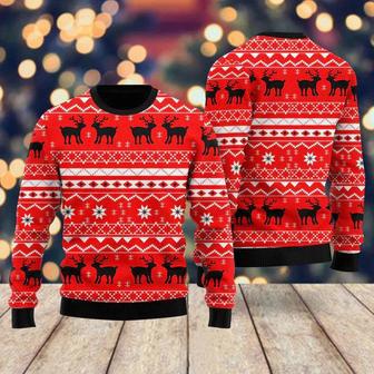 Red Deer Hunting Ugly Christmas Sweater For Men & Women | Favorety DE