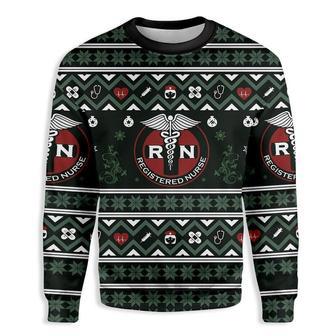 Registered Nurse Merry Christmas Ugly Christmas Sweater | Favorety UK