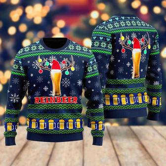 Reinbeer Christmas Beer Funny Ugly Christmas Sweater For Men & Women | Favorety UK