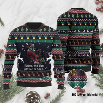 Relax The Sax Ugly Christmas Sweater | Favorety UK