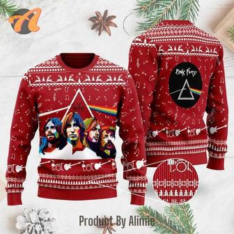 Rock Music Pink Floyd Band Ugly Chrismas Sweaters, Pink Floyd Band Christmas Sweater | Favorety CA