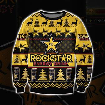 Rockstar Energy Drink All Over Print Ugly Christmas Sweater | Favorety UK