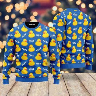 Rubber Duck Ugly Christmas Sweater For Men & Women | Favorety AU