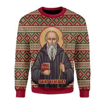 Saint Benedict Christmas Sweater | Favorety