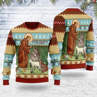 Saint Francis and The Animals Christmas Sweater | Favorety UK