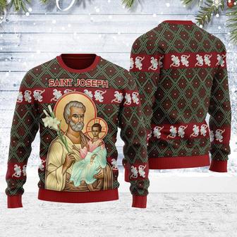 Saint Joseph and Child Christmas Sweater | Favorety UK