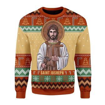 Saint Joseph The Worker Christmas Sweater | Favorety UK