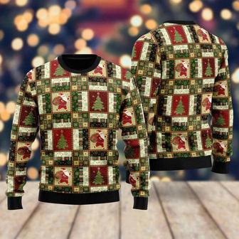 Santa Christmas Pattern Ugly Christmas Sweater For Men & Women | Favorety CA