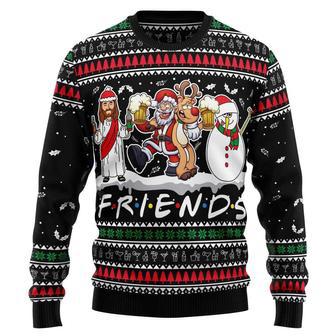 Santa Claus Jesus Friend Ugly Christmas Sweater, Jumper Gift | Favorety DE