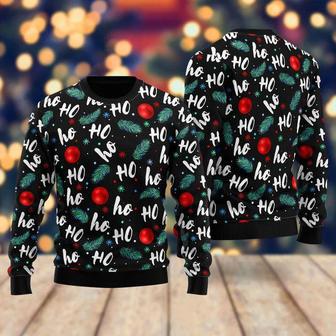 Santa Claus Laughing Pattern Ugly Christmas Sweater For Men & Women | Favorety UK