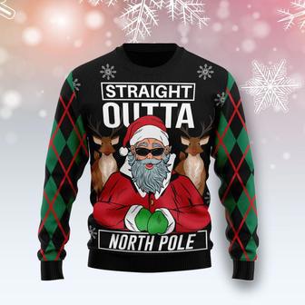 Santa Claus Straight Outta North Pole Ugly Christmas Sweater | Favorety AU