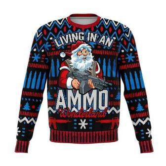 Santa Claws Ammo Wonderland Ugly Christmas Sweater | Favorety CA