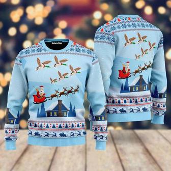 Santa Duck Hunting Ugly Christmas Sweater For Men & Women | Favorety DE