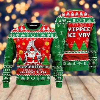 Santa Falls From Nakatomi Plaza Ugly Christmas Sweater For Men & Women | Favorety