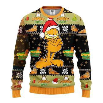 Santa Garfield Cat Ugly Christmas Sweater, Jumper | Favorety DE