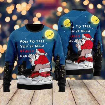 Santa Goes Down Ugly Christmas Sweater For Men & Women | Favorety AU